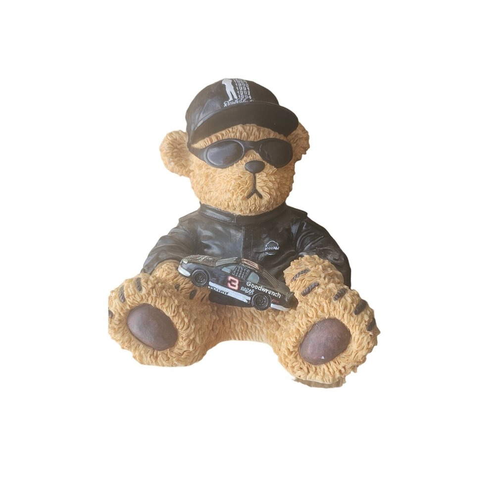 DALE EARNHARDT SR‎  3 Black Cap & Jacket Ceramic Bear Memories Intimidator 3